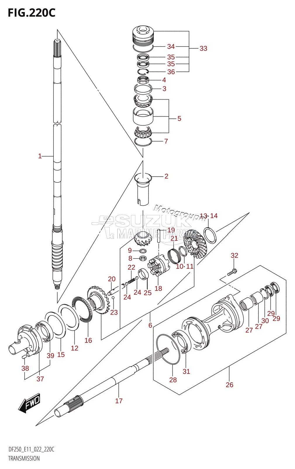 TRANSMISSION (DF225T,DF250T)