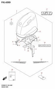 DF150AP From 15003P-440001 (E11)  2024 drawing ENGINE COVER (DF150AP)