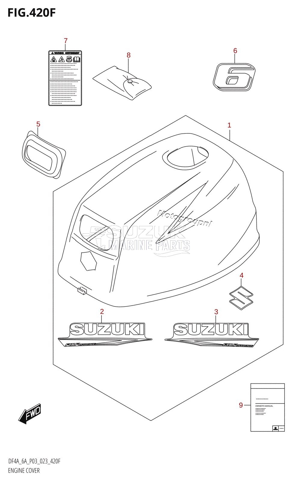 ENGINE COVER (DF6A:(021,022,023))