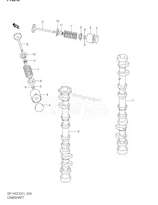 DF140 From 14000Z-251001 ()  2002 drawing CAMSHAFT