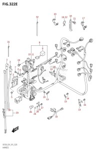 DF250Z From 25003Z-510001 (E01 E40)  2015 drawing HARNESS (DF225T:E01)