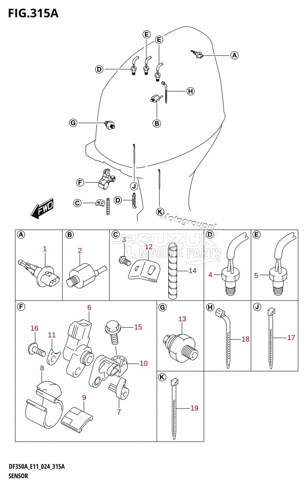 SENSOR (DF350AMD,DF300BMD)