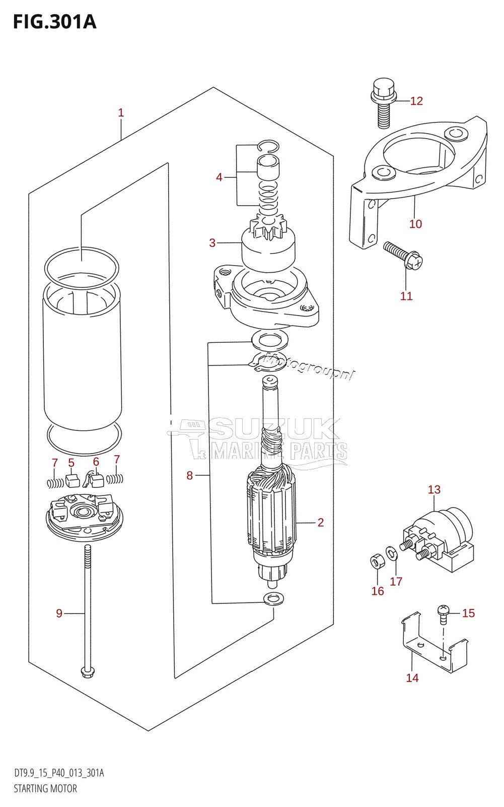 STARTING MOTOR (DT15:P40)