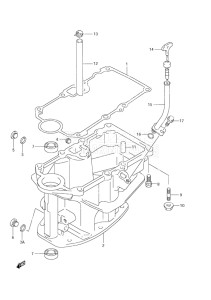 Outboard DF 9.9 drawing Oil Pan