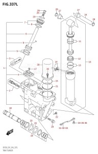 DF200 From 20002F-610001 (E01 E40)  2016 drawing TRIM CYLINDER (DF250Z:E01)