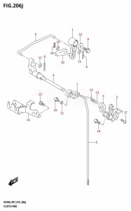 DF15A From 01504F-510001 (P01)  2015 drawing CLUTCH ROD (DF20AR:P01)