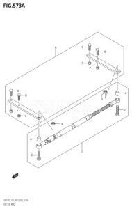 15002Z-210001 (2012) 150hp E03-USA (DF150Z) DF150Z drawing OPT:TIE ROD