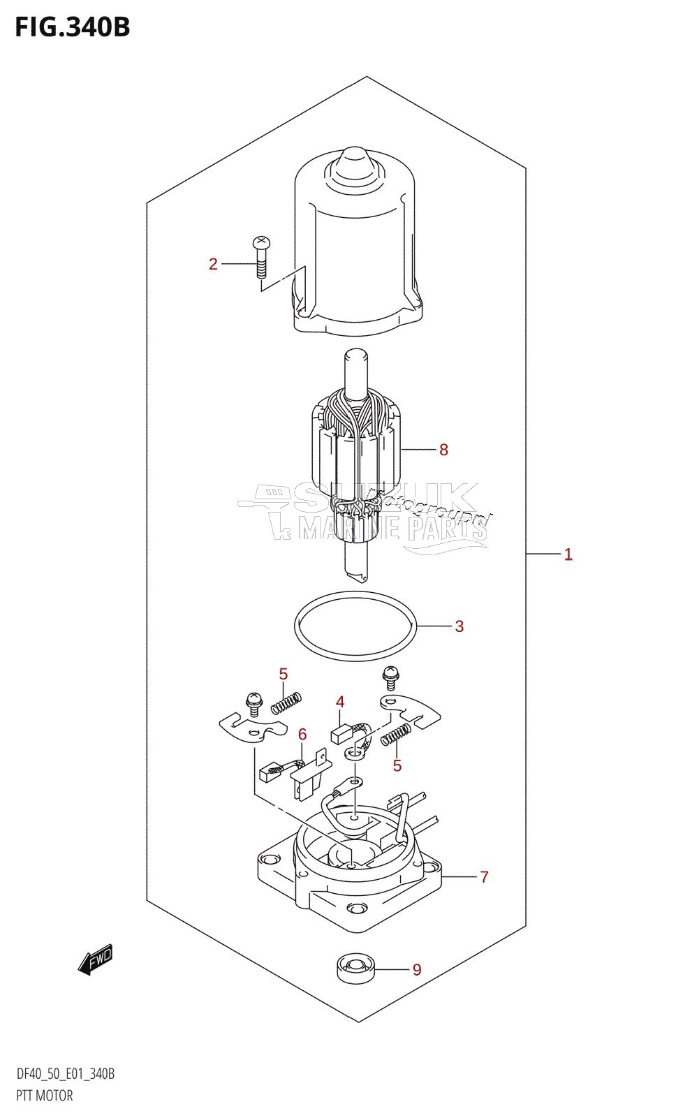 PTT MOTOR ((DF40T,DF50T,DF50WT):(K1,K2,K3,K4,K5,K6,K7,K8,K9,K10),DF50TH:(K5,K6,K7,K8,K9,K10))