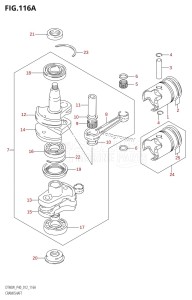 DT40 From 04005-210001 ()  2012 drawing CRANKSHAFT (DT40W:P40)