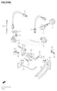 DF175ZG From 17502Z-410001 (E01 E40)  2014 drawing SENSOR (DF175ZG:E01)