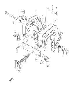 DT8 From 0801-030001 ()  2002 drawing CLAMP BRACKET