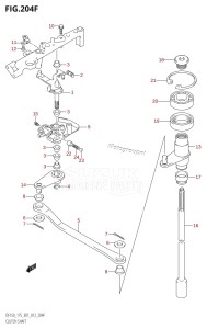 DF175Z From 17502Z-210001 (E01 E40)  2012 drawing CLUTCH SHAFT (DF175T:E40)