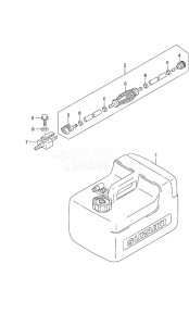 Outboard DF 20A drawing Fuel Tank