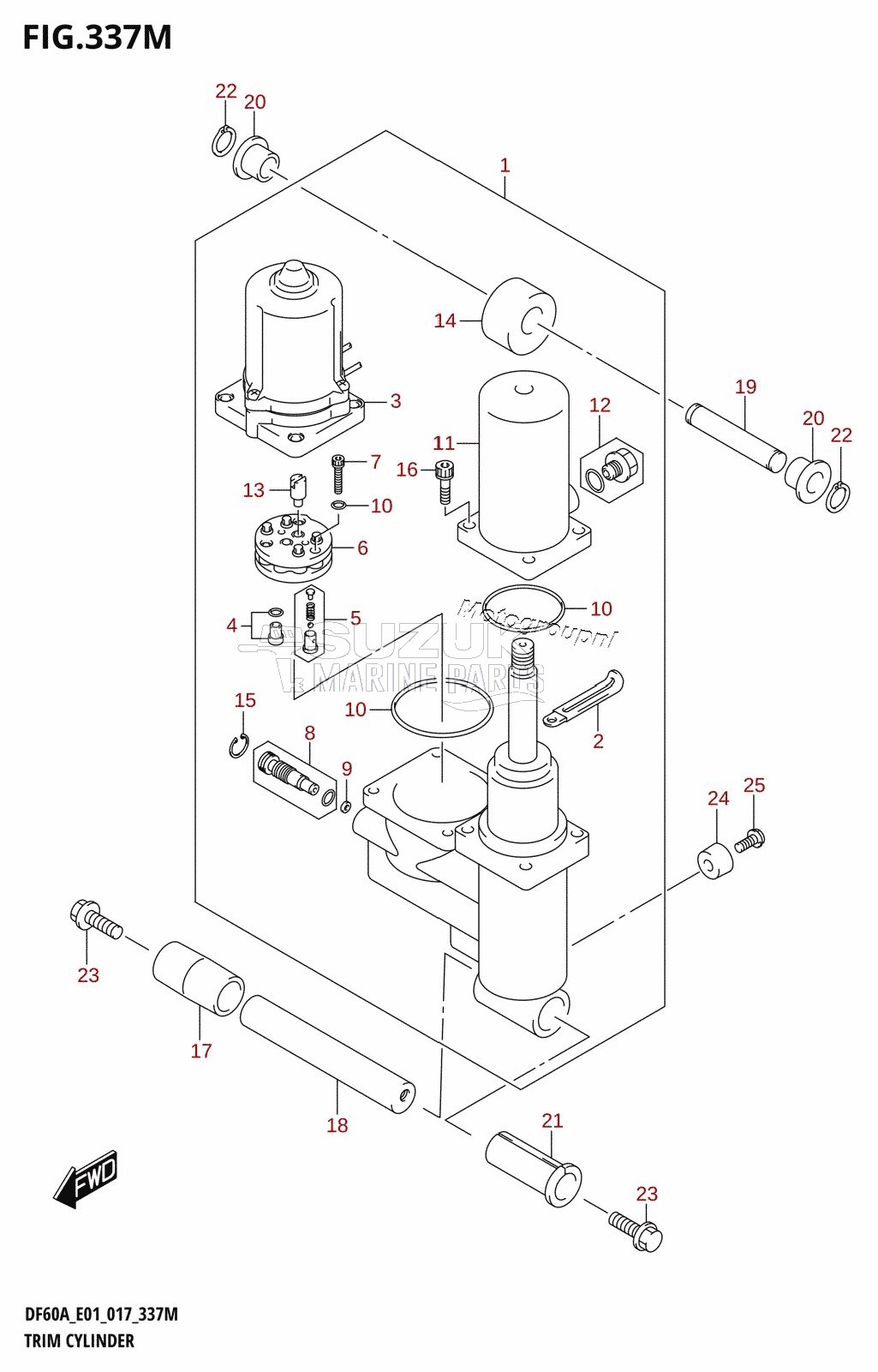 TRIM CYLINDER (DF60AVT:E01)