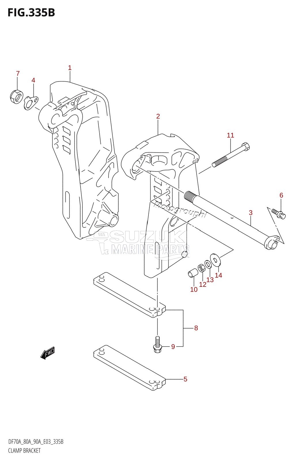 CLAMP BRACKET (011)