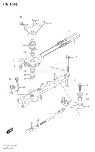 DF175ZG From 17502Z-510001 (E03)  2015 drawing THROTTLE ROD (DF150ST:E03)