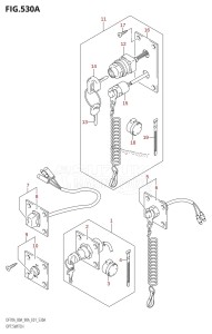 DF80A From 08001F-980001 (E01 E40)  2009 drawing OPT:SWITCH