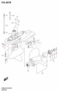 DF100B From 10004F-810001 (E01 E40)  2018 drawing GEAR CASE (DF70ATH,DF80A,DF90ATH)