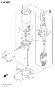 DF25A From 02504F-340001 (P01)  2023 drawing STARTING MOTOR (DF30A,DF30AR,DF30ATH,DF30AQ)