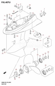 DF50A From 05004F-410001 (E01)  2014 drawing GEAR CASE (DF60AVTH:E40)