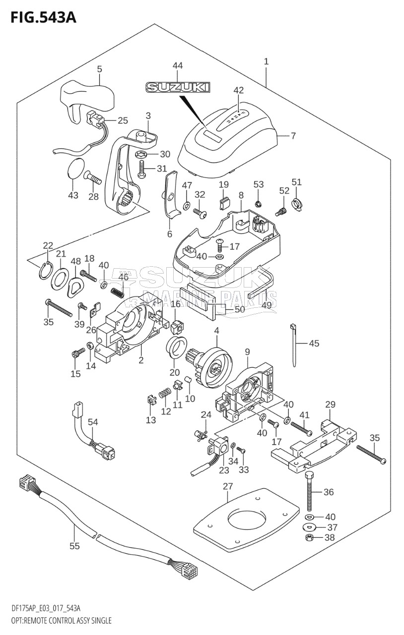 OPT:REMOTE CONTROL ASSY SINGLE