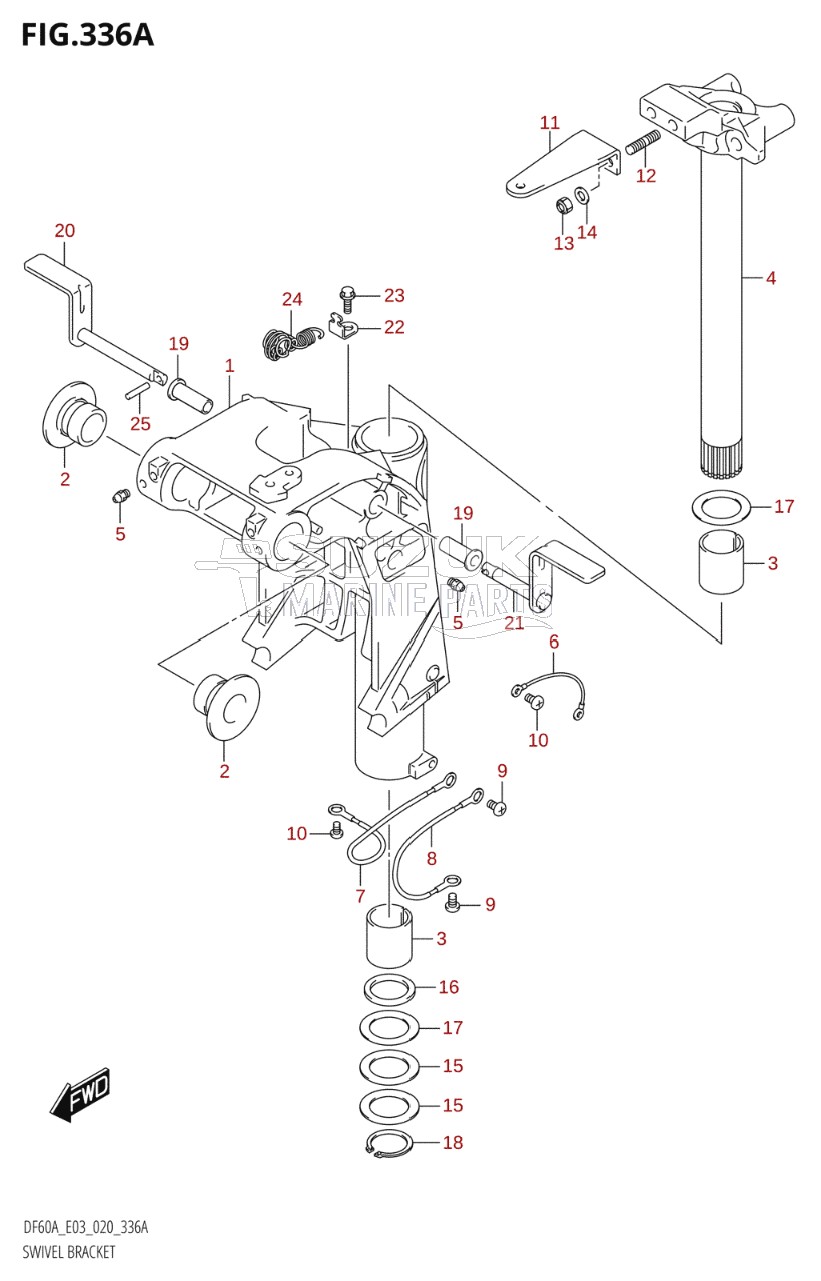 SWIVEL BRACKET (DF40A,DF50A)