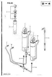 DT75 From 07501-504157 ()  1985 drawing TRIM CYLINDER (MODEL QD)