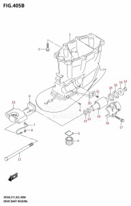 DF250 From 25003F-040001 (E01 E03 E40)  2020 drawing DRIVE SHAFT HOUSING ((DF250T,DF250Z,DF225T,DF225Z,DF200T,DF200Z):X-TRANSOM)