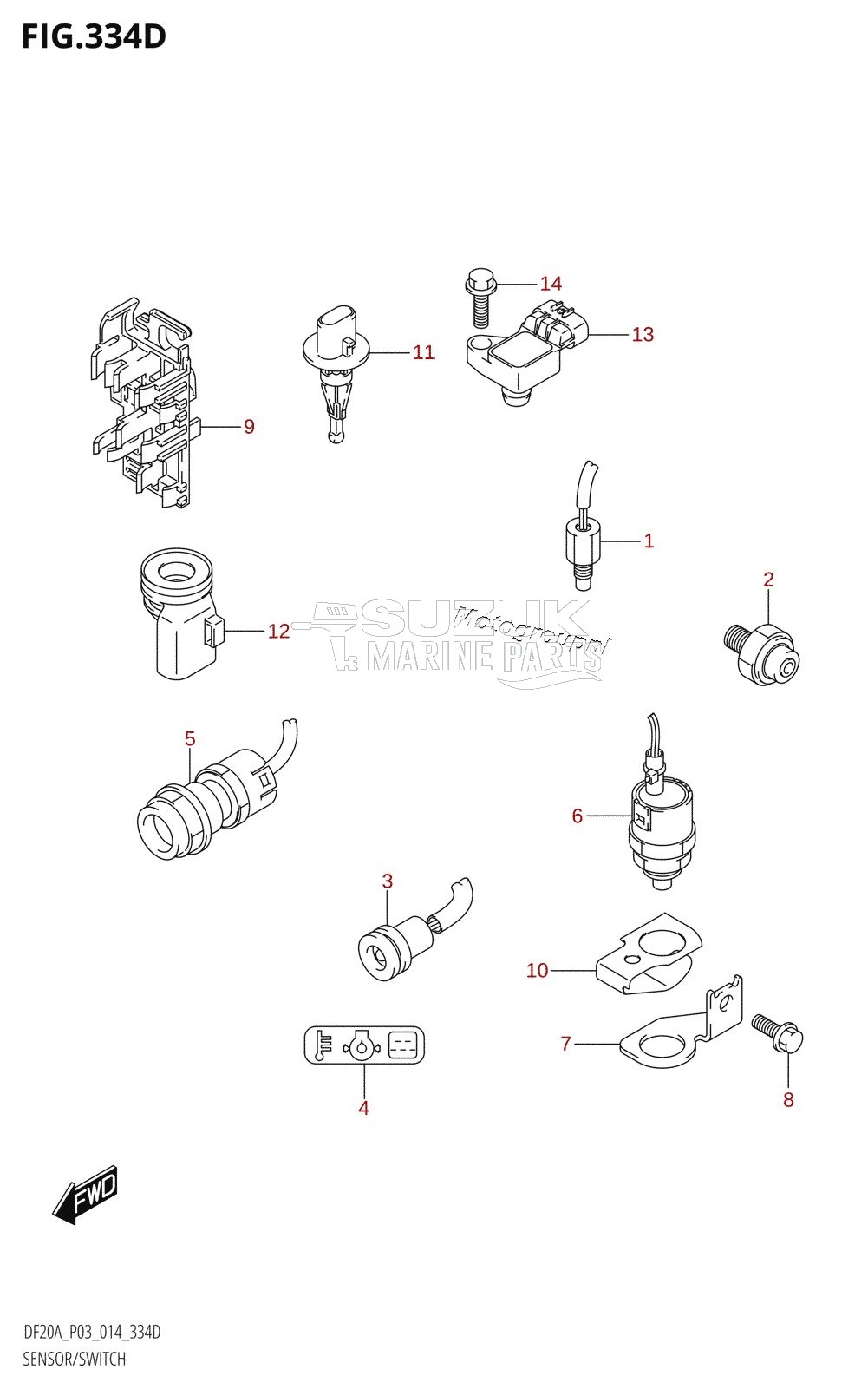 SENSOR /​ SWITCH (DF9.9BTH:P03)