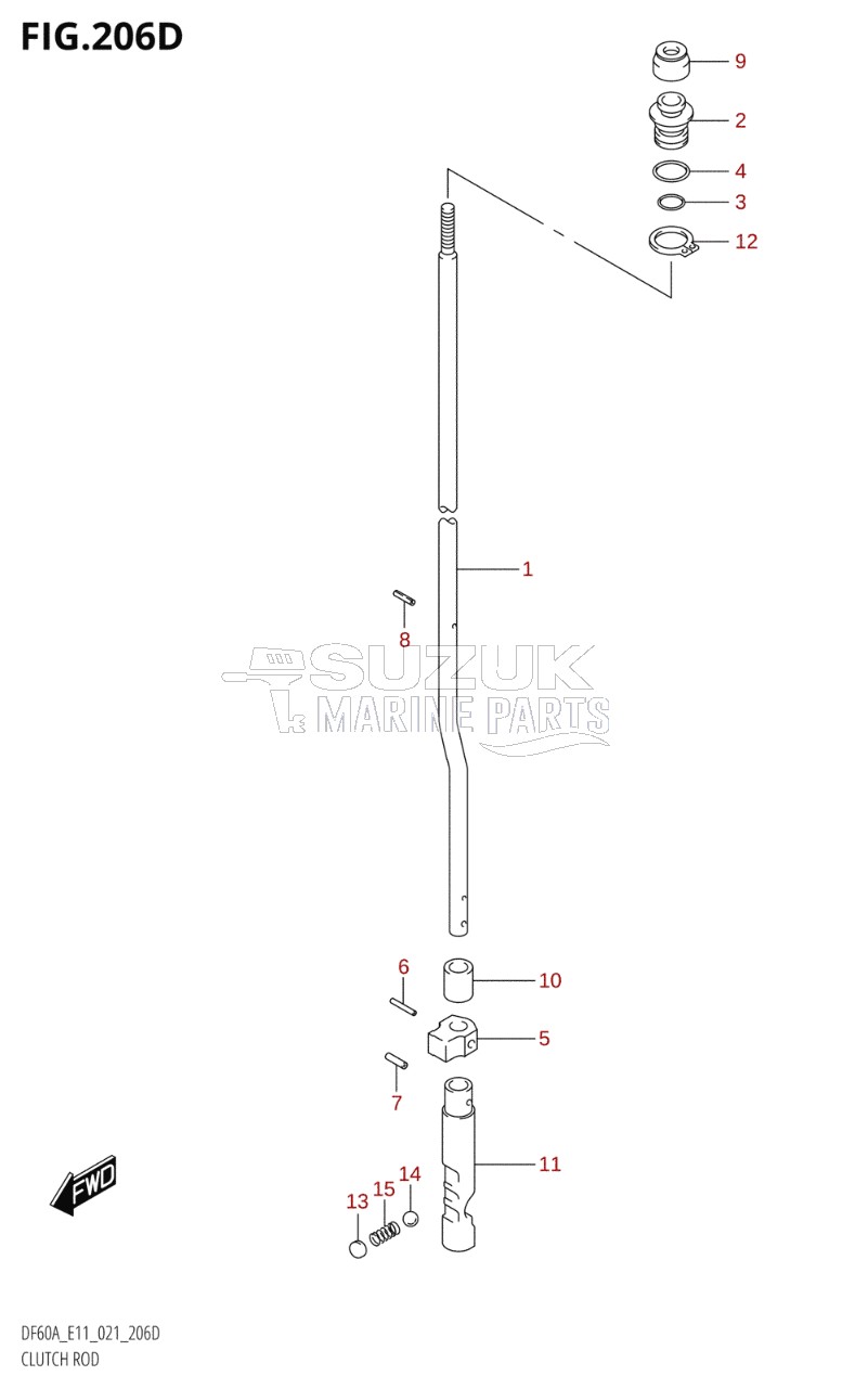 CLUTCH ROD ((DF60A,DF60AQH,DF60ATH):E40)