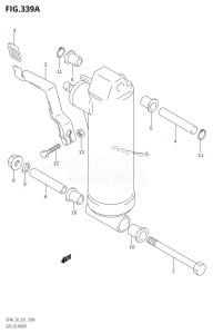 DF50 From 05001F-510001 (E01 E40)  2005 drawing GAS CYLINDER ((DF40QH,DF50QH):(X,Y))