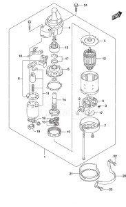 DF 90A drawing Starting Motor