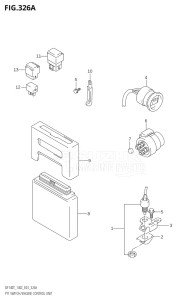 14001Z-421001 (2004) 140hp E03-USA (DF140ZK4) DF140Z drawing PTT SWITCH / ENGINE CONTROL UNIT (K2,K3)