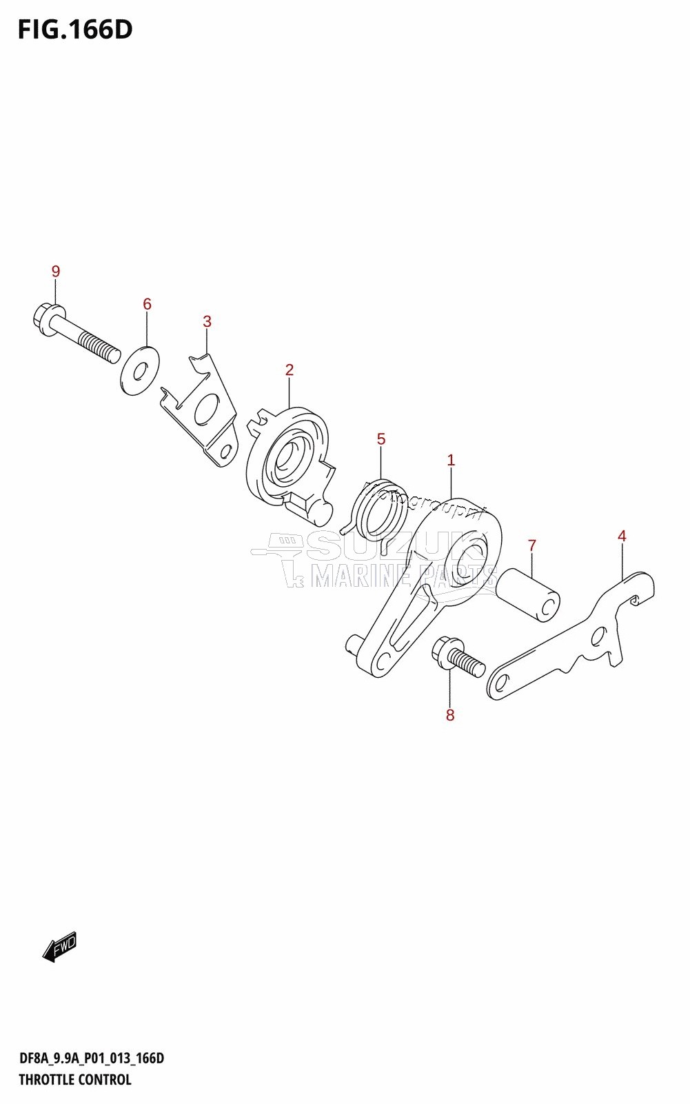 THROTTLE CONTROL (DF9.9AR:P01)