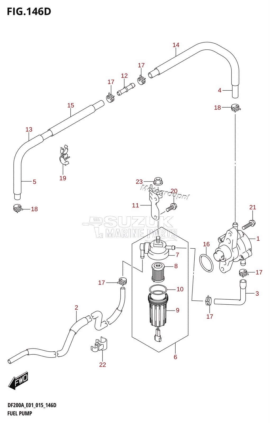 FUEL PUMP (DF200AZ:E40)