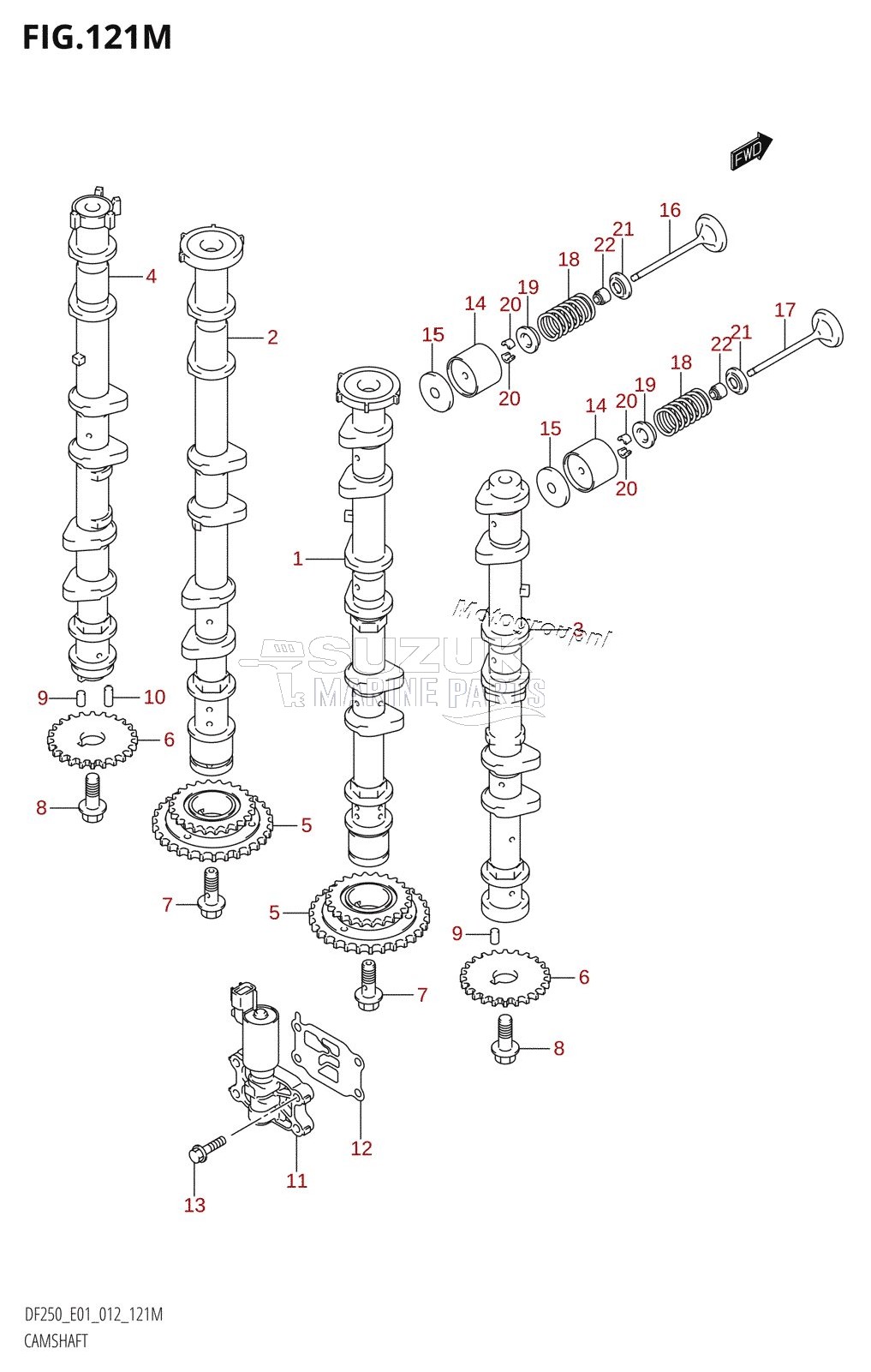 CAMSHAFT (DF250Z:E40)