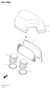 20002Z-610001 (2016) 200hp E03-USA (DF200Z) DF200Z drawing SILENCER