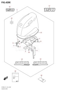 DF200AZ From 20003Z-040001 (E01 E03 E40)  2020 drawing ENGINE COVER ((DF150AT,DF150AZ):020)