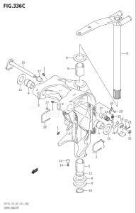 15002Z-210001 (2012) 150hp E01 E40-Gen. Export 1 - Costa Rica (DF150Z) DF150Z drawing SWIVEL BRACKET (DF150Z:E01)