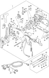 Outboard DF 225 drawing Remote Control