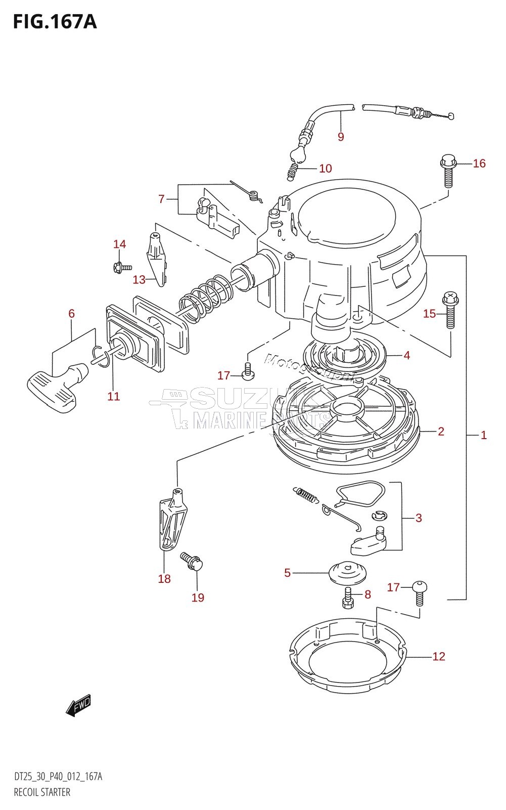 RECOIL STARTER (DT25K:P36)