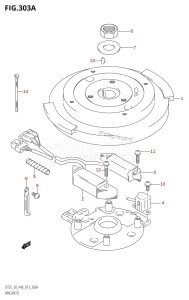 DT25 From 02503K-310001 (P36-)  2013 drawing MAGNETO (DT25K:P36)