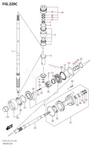 DF250 From 25003F-510001 (E01 E40)  2015 drawing TRANSMISSION (DF200Z:E01)