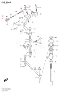 DF250A From 25003P-810001 (E03)  2018 drawing CLUTCH SHAFT (DF300A)