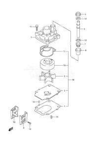 DF 70A drawing Water Pump