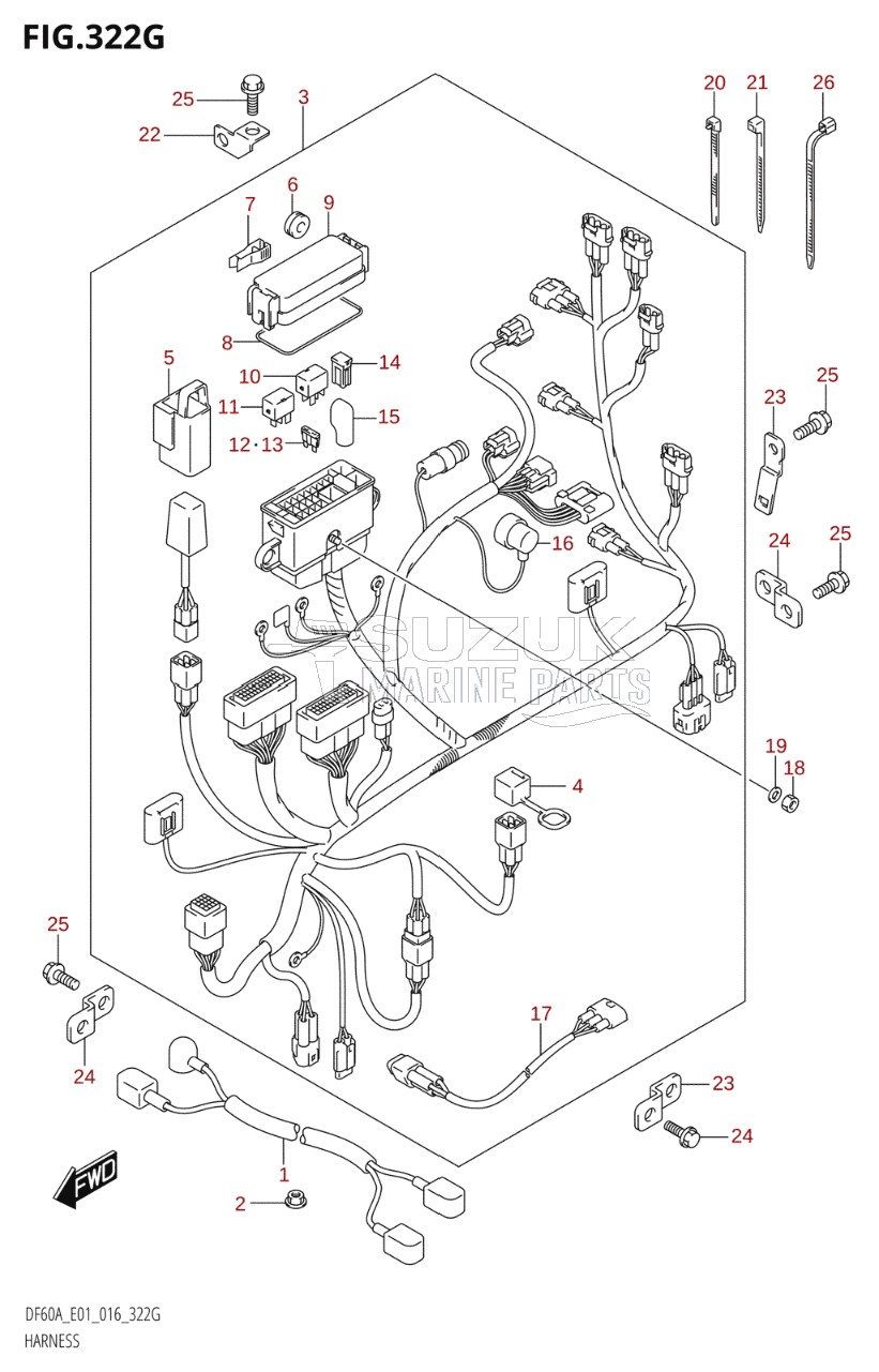 HARNESS (DF60A:E01)