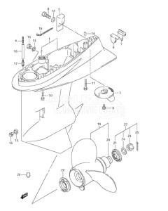 DF 115 drawing Gear Case (C/R)