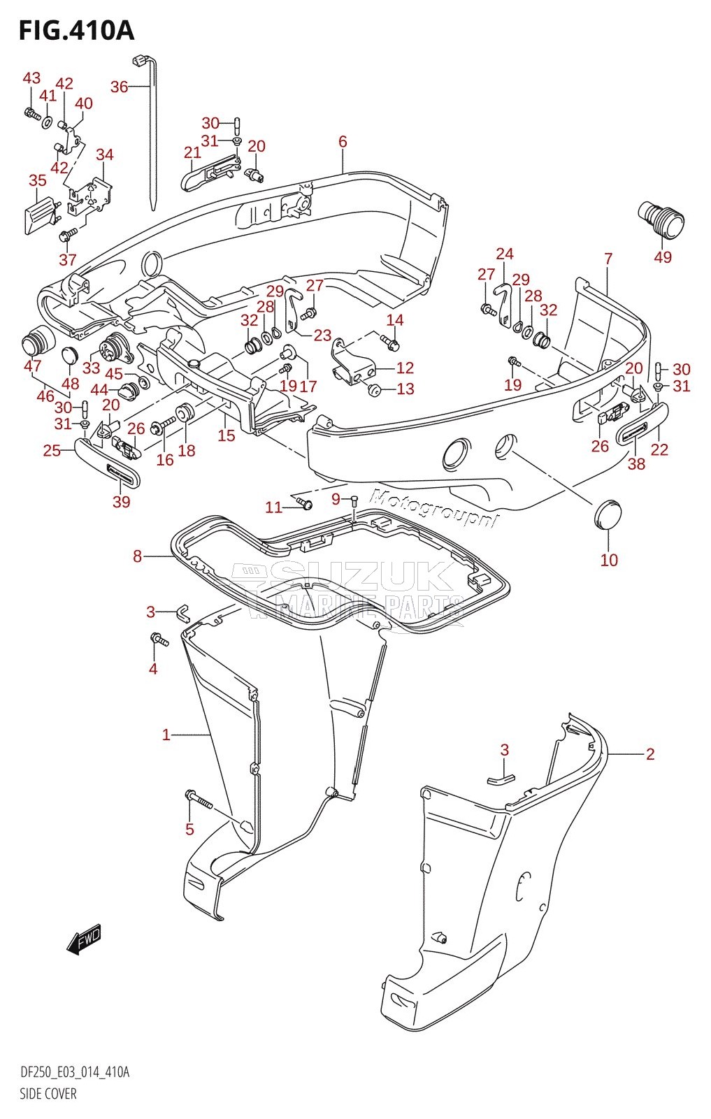 SIDE COVER (DF200T:E03:X-TRANSOM)