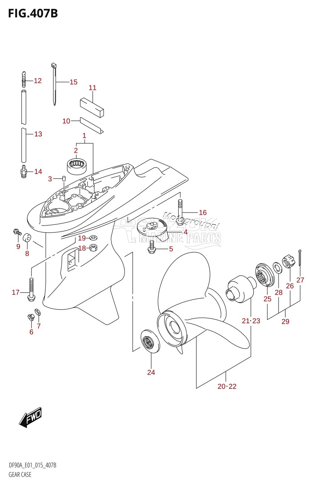 GEAR CASE (DF70A:E40)