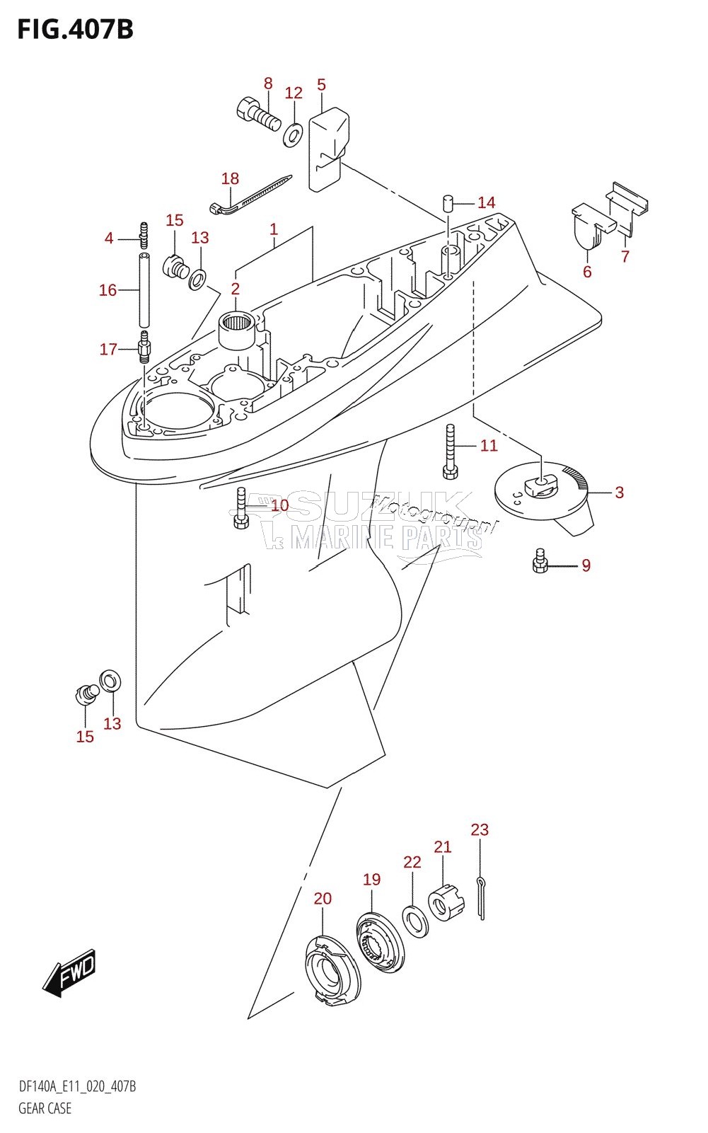 GEAR CASE (DF115AST)